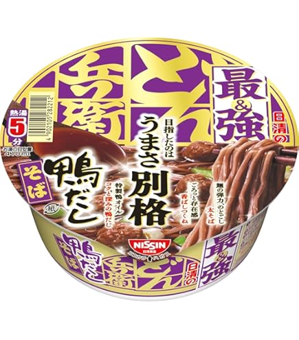Amazon.co.jp: 日清 最強どん兵衛 鴨だしそば 12入 : 食品・飲料・お酒
